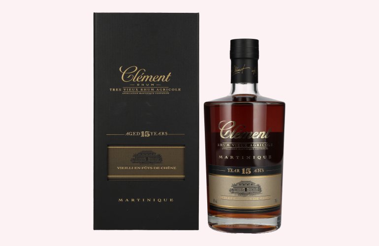 Clément Rhum Vieux Agricole 15 Ans 42% Vol. 0,7l en boîte cadeau