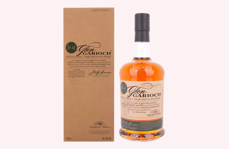 Glen Garioch 12 Years Old Highland Single Malt Scotch Whisky 48% Vol. 1l en boîte cadeau