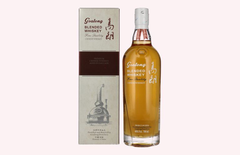 GOALONG Premium Blended OAK CASK Chinese Whiskey 40% Vol. 0,7l en boîte cadeau