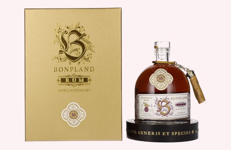 Bonpland Rum Dominican Republic 16 Years Old 45% Vol. 0,5l in geschenkverpakking