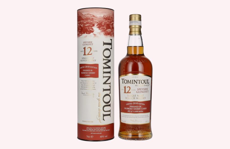 Tomintoul 12 Years Old OLOROSO SHERRY CASKS Finish Limited Edition 2010 40% Vol. 0,7l in geschenkverpakking