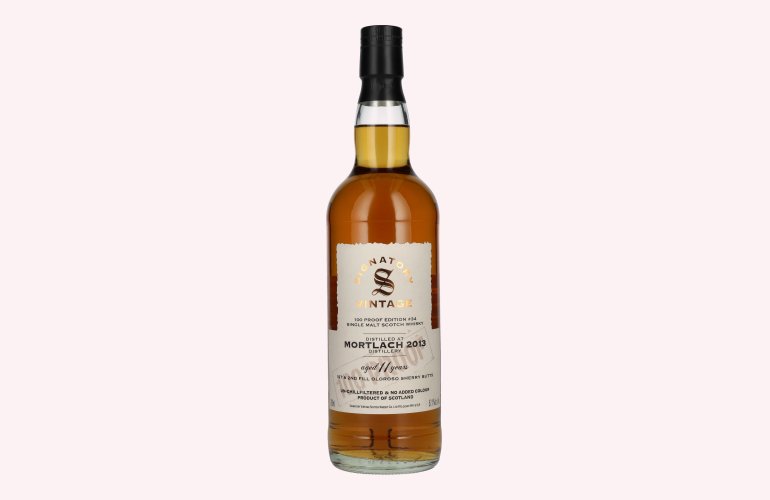 Signatory Vintage 100 Proof Edition MORTLACH 11 Years Old Single Malt #34 2013 57,1% Vol. 0,7l