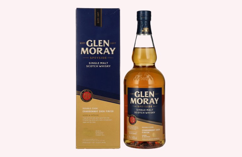 Glen Moray Elgin Classic Chardonnay Cask Finish 40% Vol. 0,7l in Geschenkbox