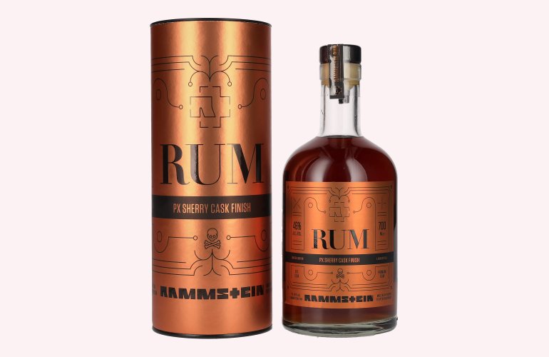 Rammstein Rum PX Sherry Cask Finish 46% Vol. 0,7l in geschenkverpakking