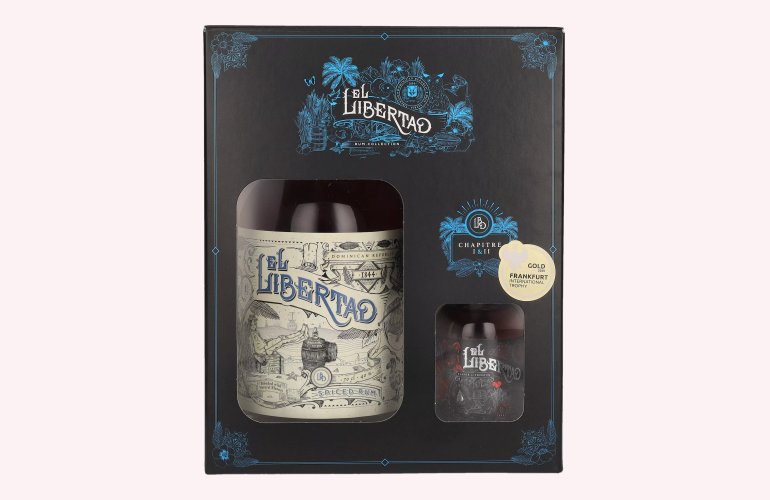 El Libertad Spiced Rum CHAPITRE I & II 40,2% Vol. 0,7l en boîte cadeau avec Chapter II Mini 0,1l