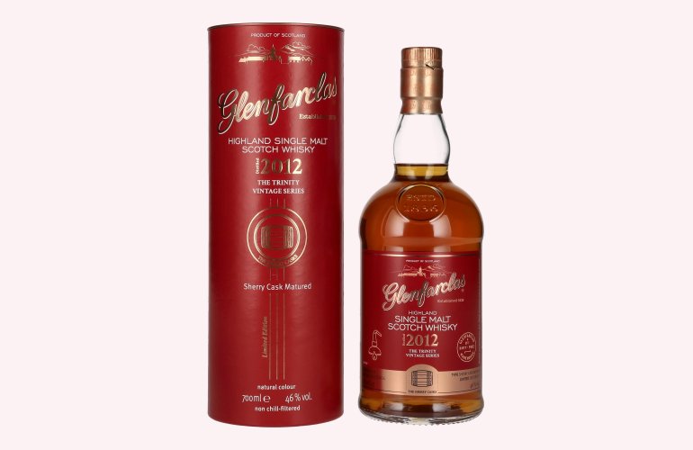 Glenfarclas THE TRINITY VINTAGE SERIES Sherry Cask Highland Single Malt 2012 46% Vol. 0,7l in Geschenkbox