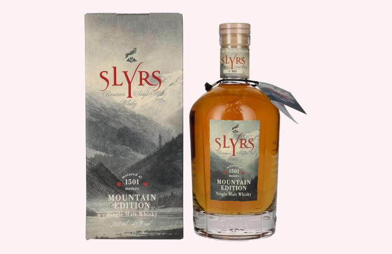 Slyrs Single Malt Whisky MOUNTAIN EDITION 45% Vol. 0,7l en boîte cadeau