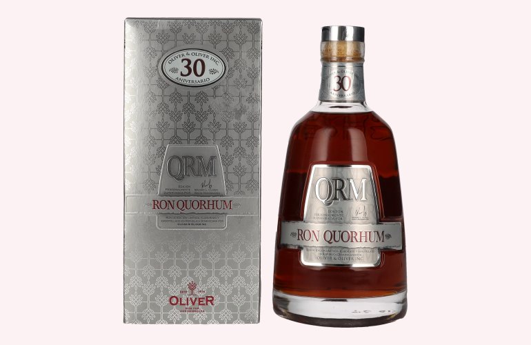 Ron Quorhum 30 Aniversario Old Vintage Rum 40% Vol. 0,7l in geschenkverpakking