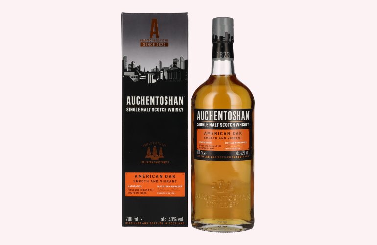 Auchentoshan AMERICAN OAK Single Malt Scotch Whisky 40% Vol. 0,7l in geschenkverpakking