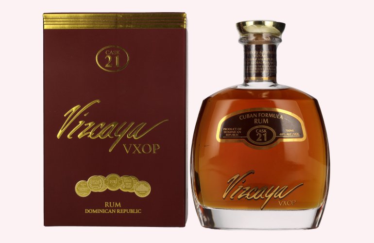 Vizcaya VXOP Cuban Formula Rum Cask 21 40% Vol. 0,7l in Giftbox