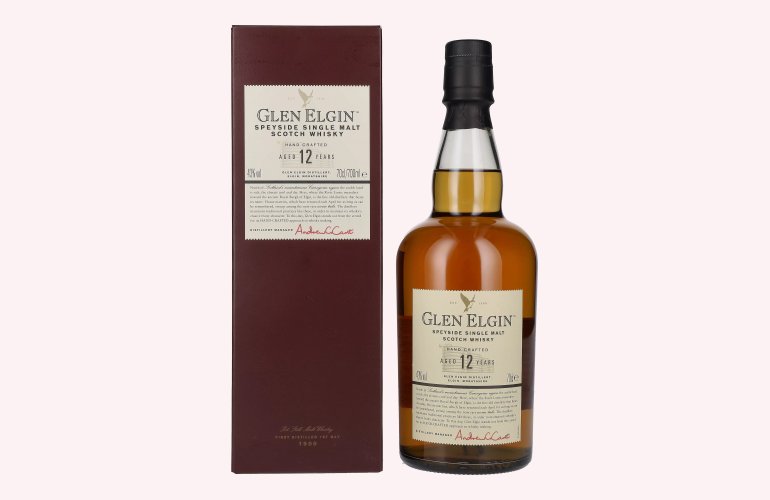 Glen Elgin 12 Years Old Hand Crafted 43% Vol. 0,7l en boîte cadeau