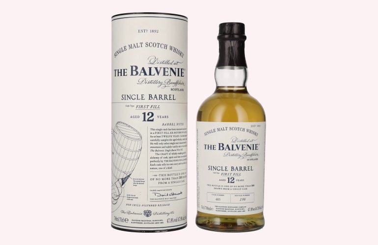 The Balvenie 12 Years Old Single Barrel First Fill 47,8% Vol. 0,7l in Giftbox