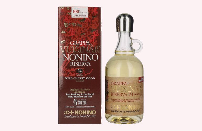 Nonino Grappa Vuisinâr Riserva 24 Mesi 41% Vol. 0,7l in geschenkverpakking