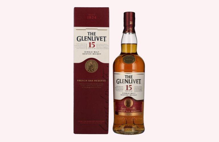 The Glenlivet 15 Years Old FRENCH OAK RESERVE 40% Vol. 0,7l en boîte cadeau