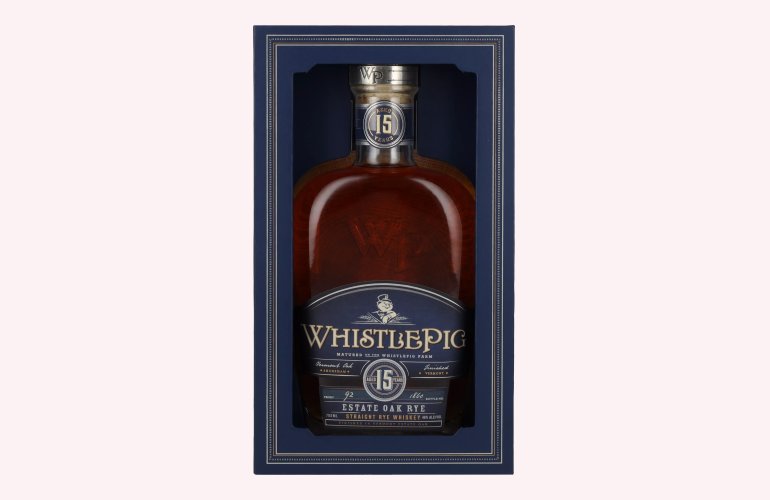 WhistlePig 15 Years Old Straight Rye Whiskey 46% Vol. 0,7l en boîte cadeau