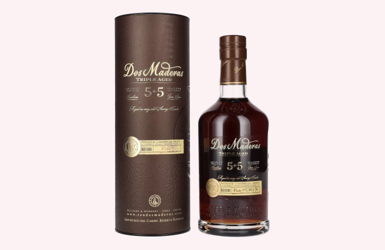 Dos Maderas PX 5+5 Years Old Aged Rum 40% Vol. 0,7l in geschenkverpakking