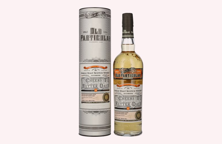 Douglas Laing OLD PARTICULAR Auchroisk 'Cheers to Better Days' 12 Years Old 2009 48,4% Vol. 0,7l en boîte cadeau