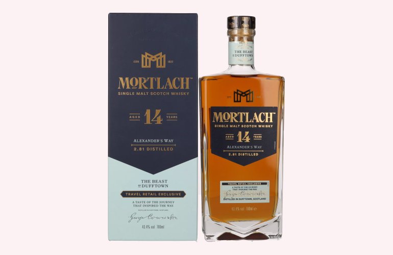 Mortlach 14 Years Old ALEXANDER'S WAY Single Malt 43,4% Vol. 0,7l en boîte cadeau