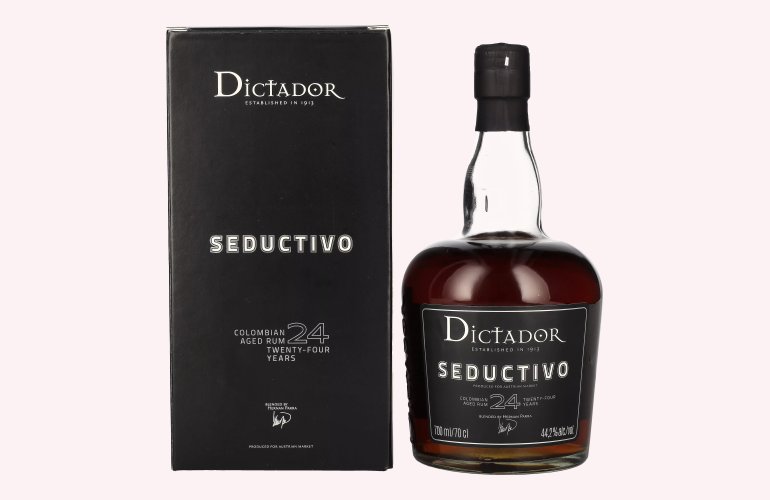 Dictador SEDUCTIVO 24 Years Old Colombian Aged Rum Limited Edition 44,2% Vol. 0,7l en boîte cadeau