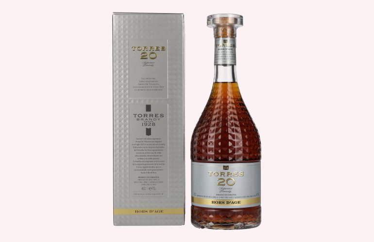 Torres 20 HORS D'AGE Superior Brandy 40% Vol. 0,7l in geschenkverpakking