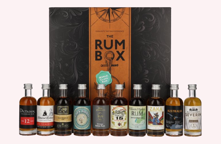 The Rum Box 41,2% Vol. 10x0,05l in Giftbox