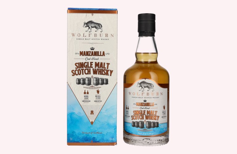 Wolfburn MANZANILLA Single Malt Scotch Whisky 46% Vol. 0,7l in geschenkverpakking