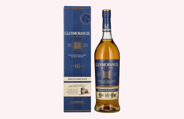 Glenmorangie The TRIBUTE 16 Years Old Heritage Spirit Batch 43% Vol. 1l in geschenkverpakking