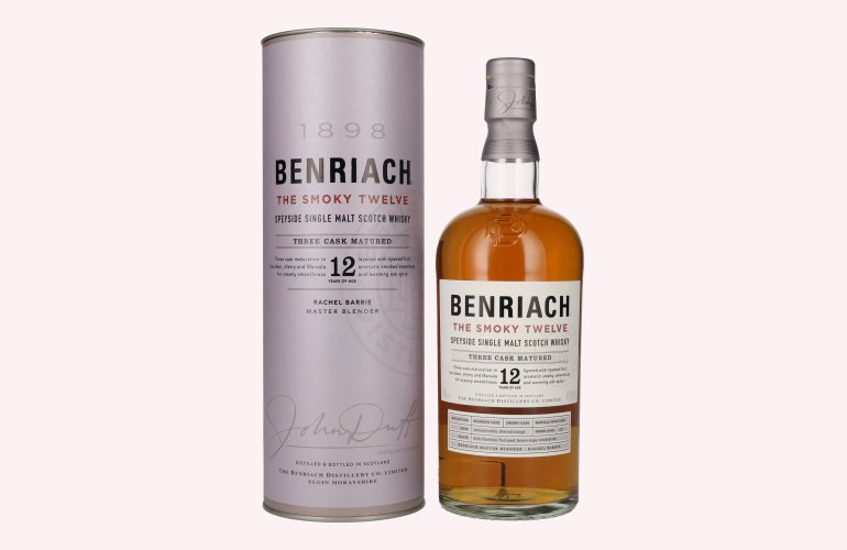 Benriach THE SMOKY TWELVE Three Cask Matured Speyside Single Malt 46% Vol. 0,7l en boîte cadeau