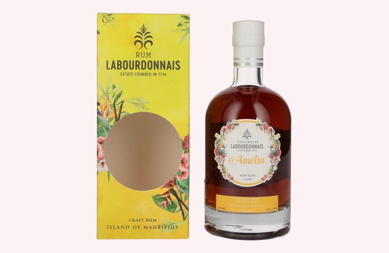 Labourdonnais Amélia Ruby Port Cask 40% Vol. 0,7l en boîte cadeau