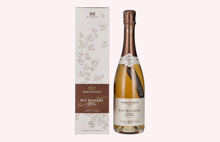 Andrea Da Ponte Uve Bianche Gran Riserva 38% Vol. 0,7l in geschenkverpakking