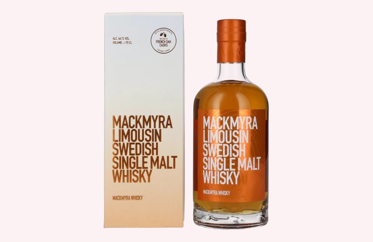 Mackmyra LIMOUSIN Swedish Single Malt Whisky 46,1% Vol. 0,7l en boîte cadeau