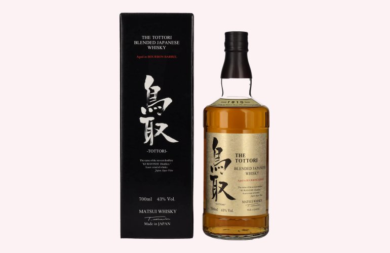 Matsui Whisky THE TOTTORI Blended Japenese Whisky BOURBON BARREL 43% Vol. 0,7l in geschenkverpakking