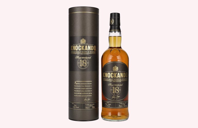 Knockando 18 Years Old Slow Matured Single Malt Scotch Whisky 43% Vol. 0,7l en boîte cadeau