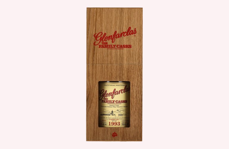 Glenfarclas THE FAMILY CASKS Single Cask SUMMER 2021 4th Fill Butt 1993 57,6% Vol. 0,7l in Holzkiste