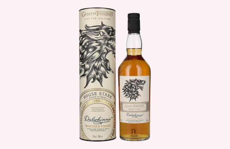 Dalwhinnie Winter's Frost GAME OF THRONES House Stark Single Malt Collection 43% Vol. 0,7l en boîte cadeau