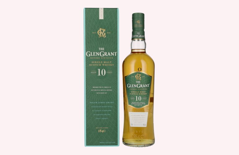 Glen Grant 10 Years Old Single Malt 40% Vol. 0,7l en boîte cadeau