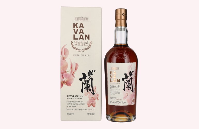 Kavalan LÁN Single Malt Whisky 43% Vol. 0,7l en boîte cadeau