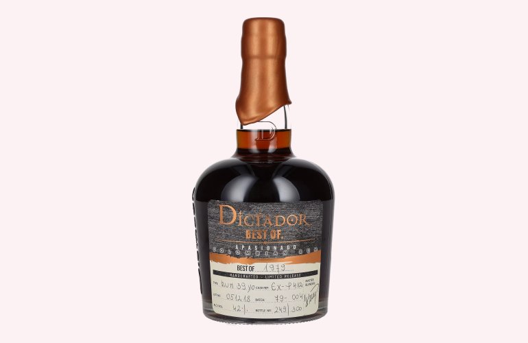 Dictador BEST OF 1979 APASIONADO Colombian Rum Limited Release 42% Vol. 0,7l