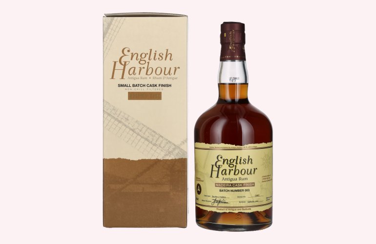 English Harbour MADEIRA CASK FINISH Small Batch Antigua Rum Batch 003 46% Vol. 0,7l in geschenkverpakking