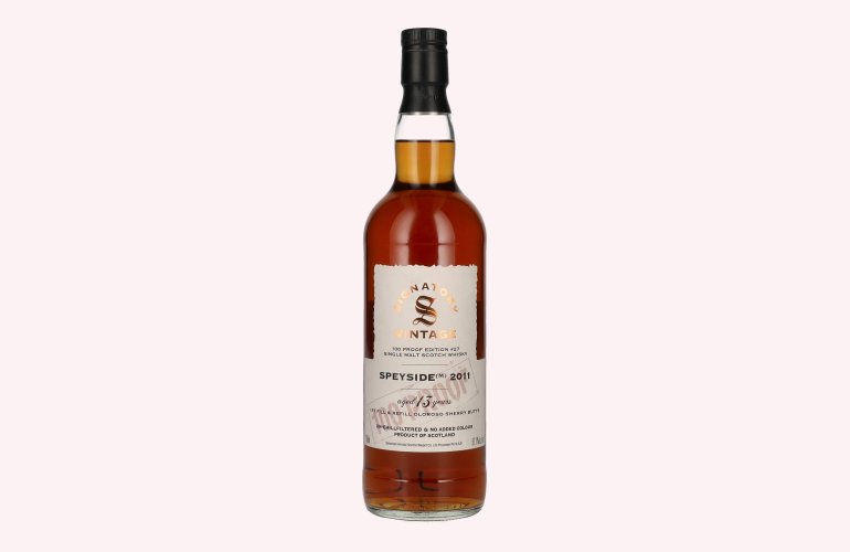 Signatory Vintage 100 Proof Edition SPEYSIDE (M) 13 Years Old Single Malt #27 2011 57,1% Vol. 0,7l