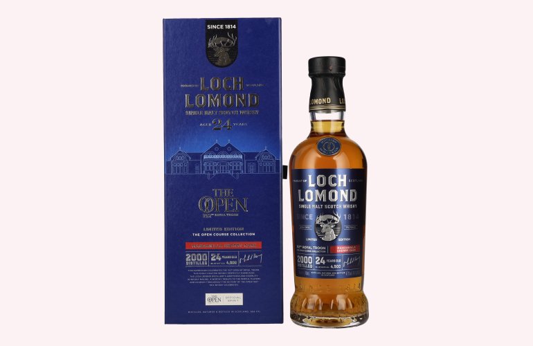 Loch Lomond 24 Years Old THE OPEN 152th Royal Troon Manzanilla Sherry Cask 47,1% Vol. 0,7l in Giftbox