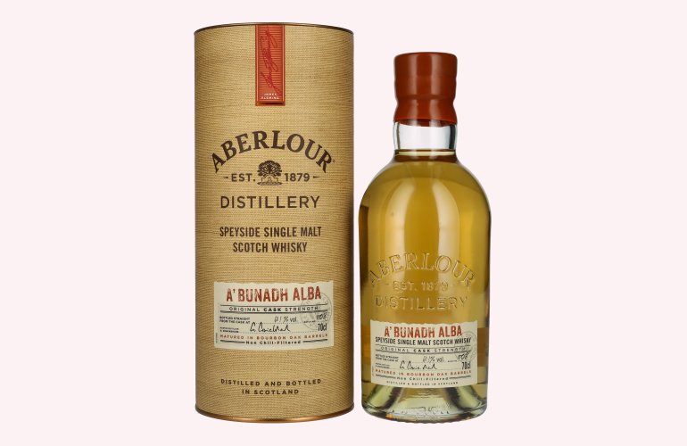 Aberlour A'BUNADH ALBA Original Cask Strength Batch No. 008 60,1% Vol. 0,7l in geschenkverpakking