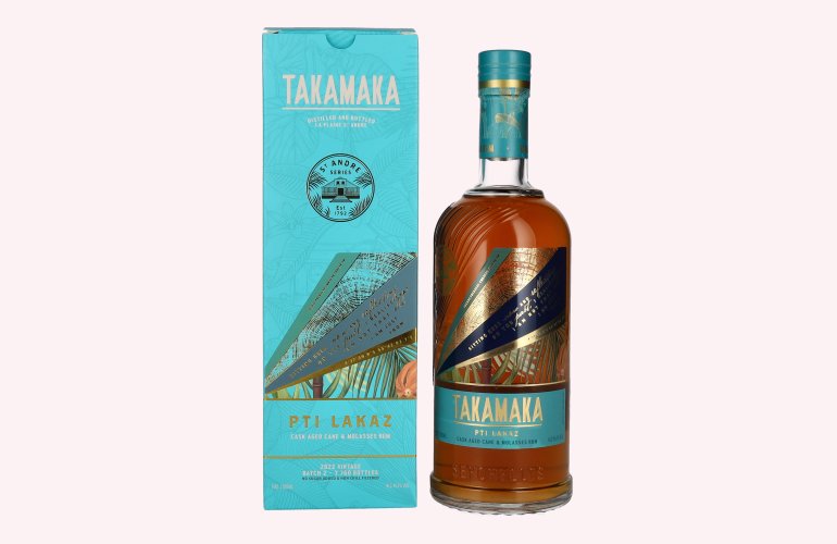 Takamaka PTI LAKAZ Rum Batch 2 45,1% Vol. 0,7l in geschenkverpakking