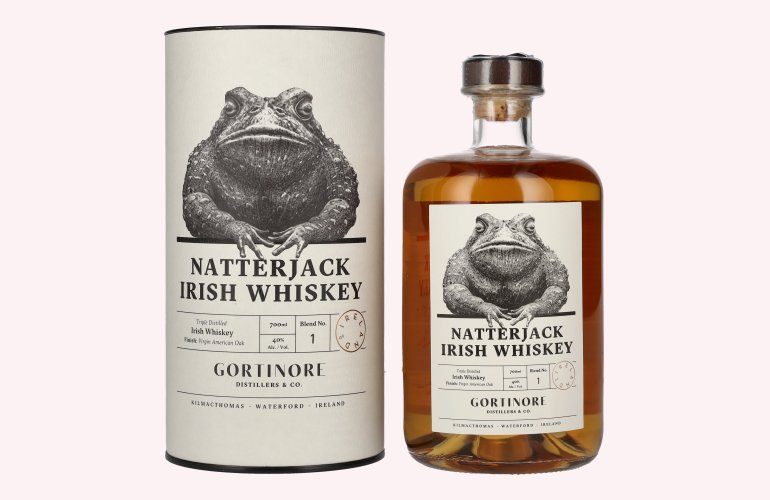 Natterjack Irish Whiskey 40% Vol. 0,7l in geschenkverpakking