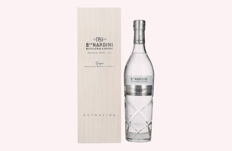 Nardini Grappa EXTRAFINA 42% Vol. 0,7l in Holzkiste