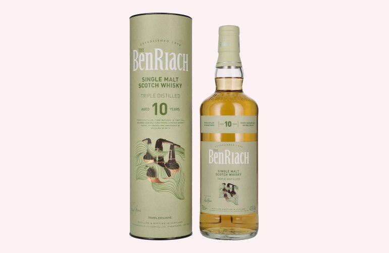 Benriach 10 Years Old Triple Distilled Double Cask Matured 43% Vol. 0,7l en boîte cadeau