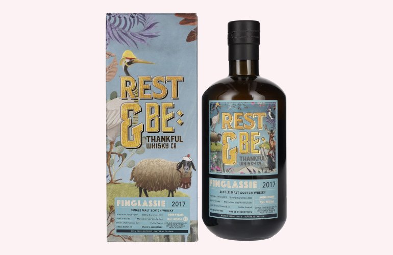 Rest & Be Thankful Finglassie 5 Years Old Single Malt 2017 46% Vol. 0,7l en boîte cadeau