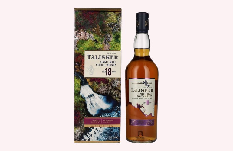 Talisker 18 Years Old Single Malt Whisky 45,8% Vol. 0,7l en boîte cadeau