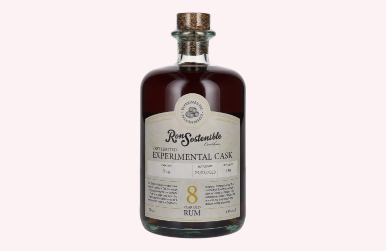 Ron Sostenible 8 Years Old Experimental Rioja Cask 43% Vol. 0,7l