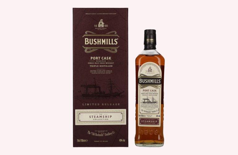 Bushmills PORT CASK Reserve The Steamship Collection 40% Vol. 0,7l in geschenkverpakking